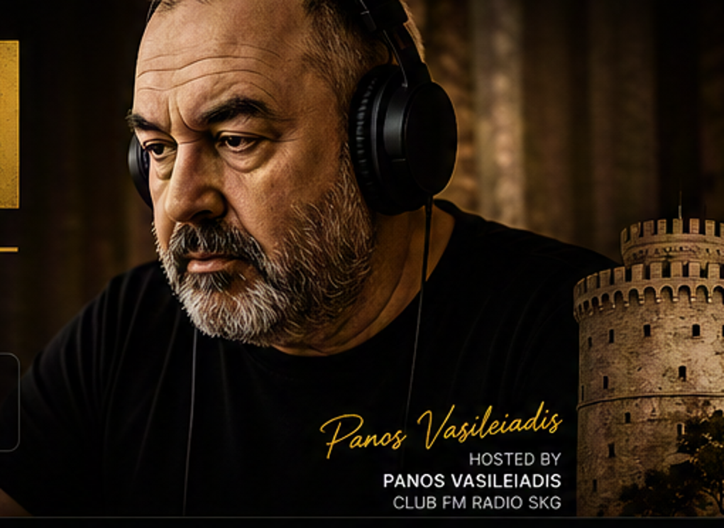 Panos Vasileiadis hosting CLUB FM RADIO SKG